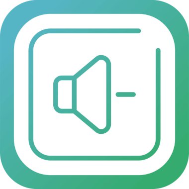 Modern hacim indirme simgesinin vektör çizimi