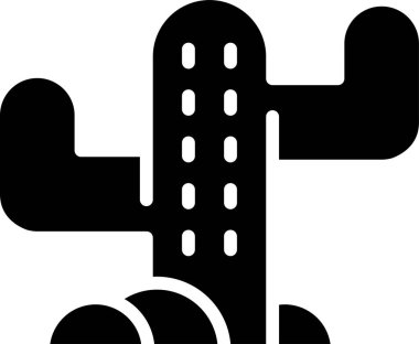 kaktüs web simgesi, vektör çizim 