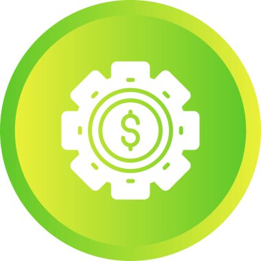 Dolar. Web simgesi basit illüstrasyon