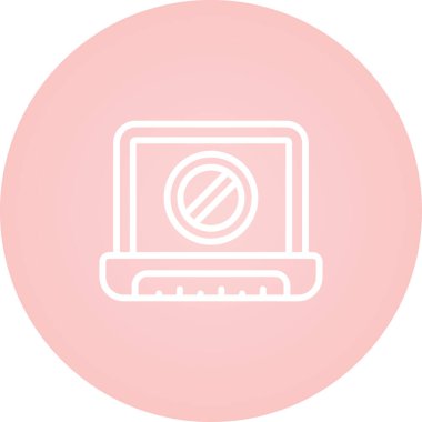 dizüstü bilgisayar simgesi, vektör illüstrasyonu 