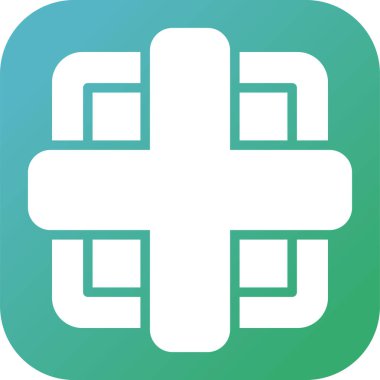 eşsiz artı vektör çizgisi simgesi