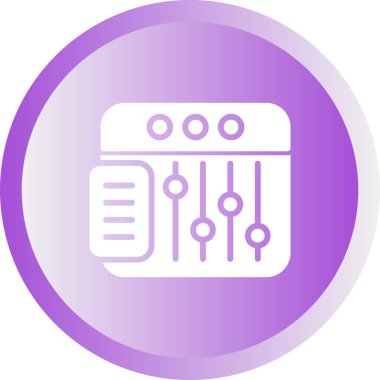 Tarayıcı. Web simgesi basit illüstrasyon