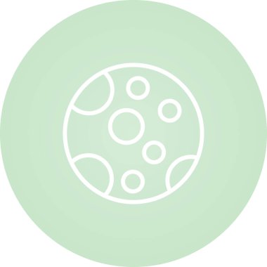 Ay ağ simgesinin vektör illüstrasyonu