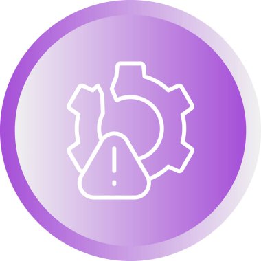 Yönetim Başarısızlığı Web simgesi vektör çizimi