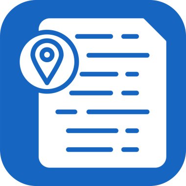 Vektör konumu simge illüstrasyonu