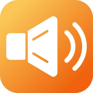 ses hoparlör simgesi vektör çizim