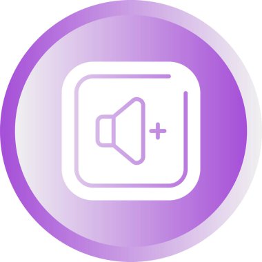 Hoparlör simgesinin vektör illüstrasyonu