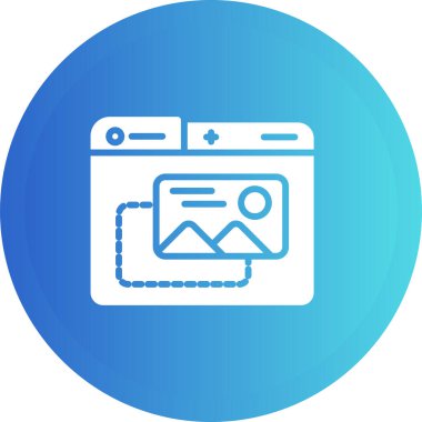 Kamera. Web simgesi basit illüstrasyon