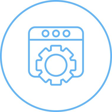 Windows web simgesi vektör çizimi