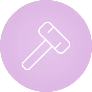 Çekiç simgesi, ağ basit illüstrasyon