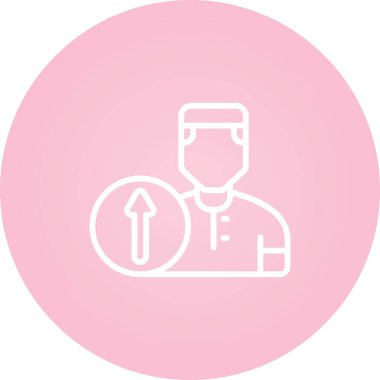 Bir doktorun vektör simgesi