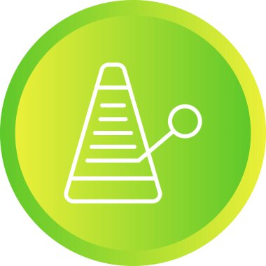 Bir yol simgesinin vektör illüstrasyonu