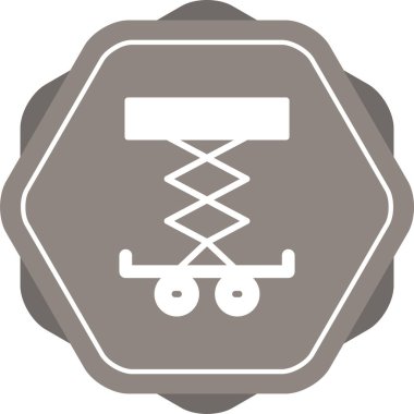 Araba Kaldırıcı web simgesi vektör illüstrasyonu