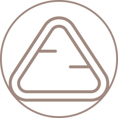 Bir dağ simgesinin vektör illüstrasyonu