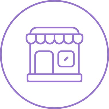 dükkan simgesi vektör illüstrasyonu