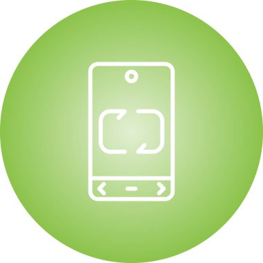 güzel mobil vektör simgesi