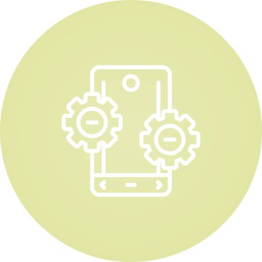 akıllı telefon web simgesi vektör çizimi