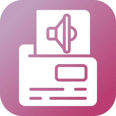 Dosya simgesinin vektör illüstrasyonu