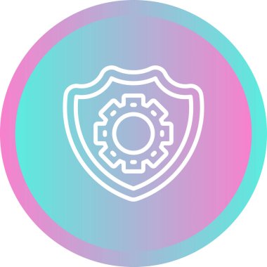 Web simgesi, vektör çizim kalkan 