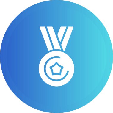 Madalya. Web simgesi basit illüstrasyon