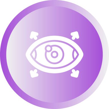 Göz. Web simgesi basit illüstrasyon