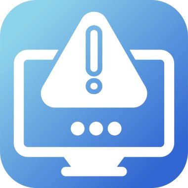 Bir bilgisayar simgesinin vektör illüstrasyonu