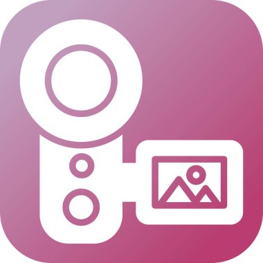 kamera simgesi vektör illüstrasyonu