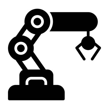 Robotik Kol vektör simgesi