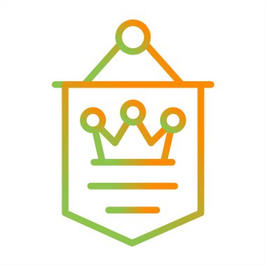 Banner  icon, vector illustration 