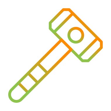 Çekiç simgesi, ağ basit illüstrasyon