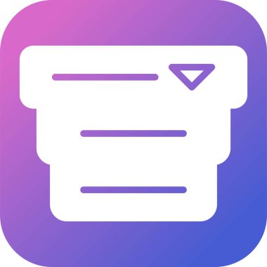 Belge. Web simgesi basit illüstrasyon