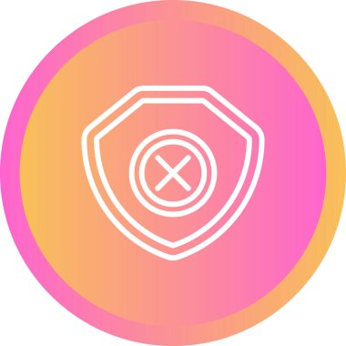 Kalkanın bir simgesinin vektör çizimi