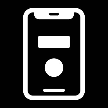 akıllı telefon web simgesi vektör çizimi