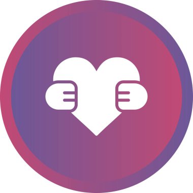 Bir kalp simgesinin vektör illüstrasyonu