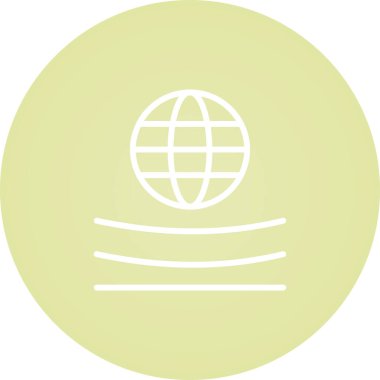 Küresel simge vektör illüstrasyonu