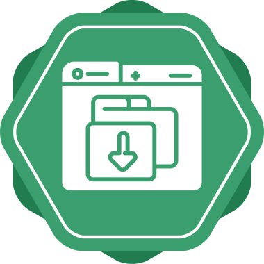 Simge indir, vektör illüstrasyonu