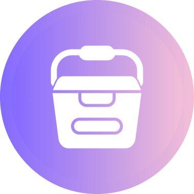 Kova Ağı simgesi, basit illüstrasyon