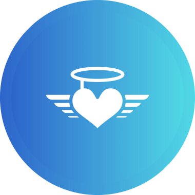 Kalp ikonu vektör illüstrasyonu