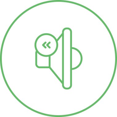 Hoparlör simgesinin vektör illüstrasyonu