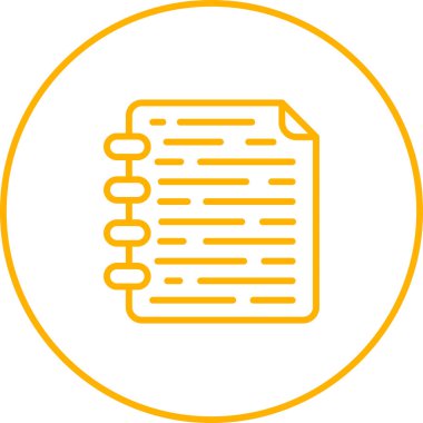 Belge simgesinin vektör illüstrasyonu