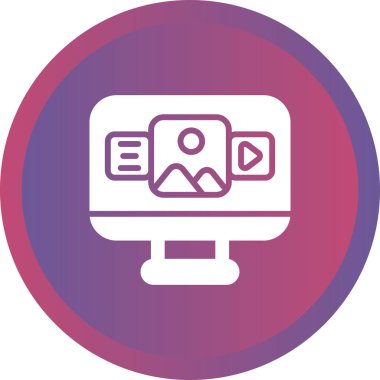 seo modern simgesinin vektör illüstrasyonu