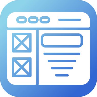 Web tasarım arayüz simgesi