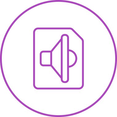 Modern müzik simgesinin vektör illüstrasyonu