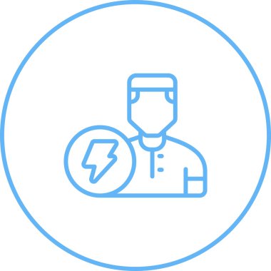 Bir doktor simgesinin vektör çizimi