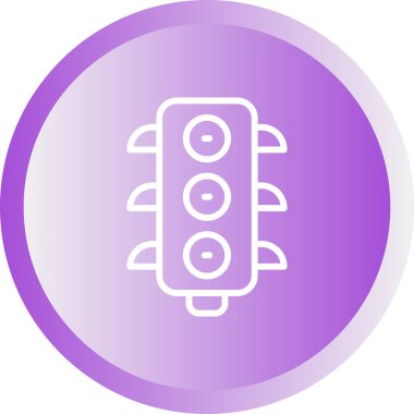 Modern b 'nin vektör illüstrasyonu denetim simgesinden yoksun