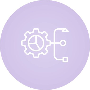 Vektör simgesi bir dişli