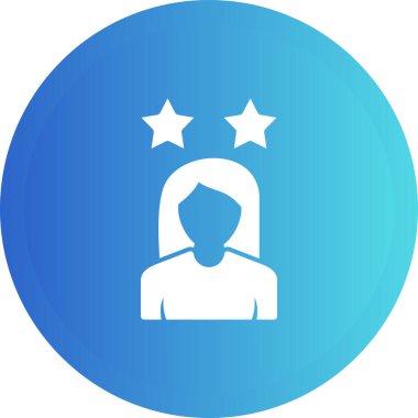 kadın simge vektör illüstrasyonu