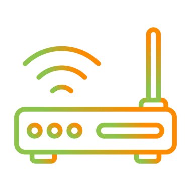 router simgesi web basit illüstrasyon