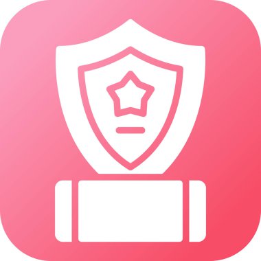 Web simgesi, vektör çizim kalkan 