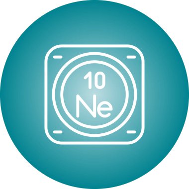 Kimyasal elementin vektör çizimi